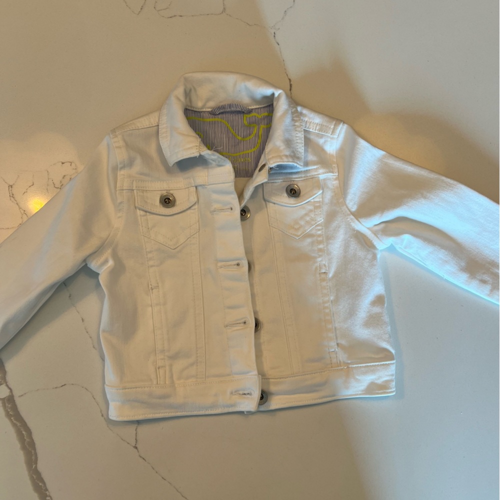 Vineyard Vines Size 2T White Denim Jacket